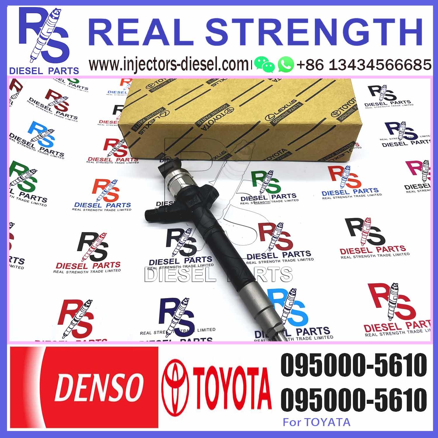 diesel fuel engine injector 095000-5610 23670-0R010 for engine high pressure pump engine injection injector 095000-5610