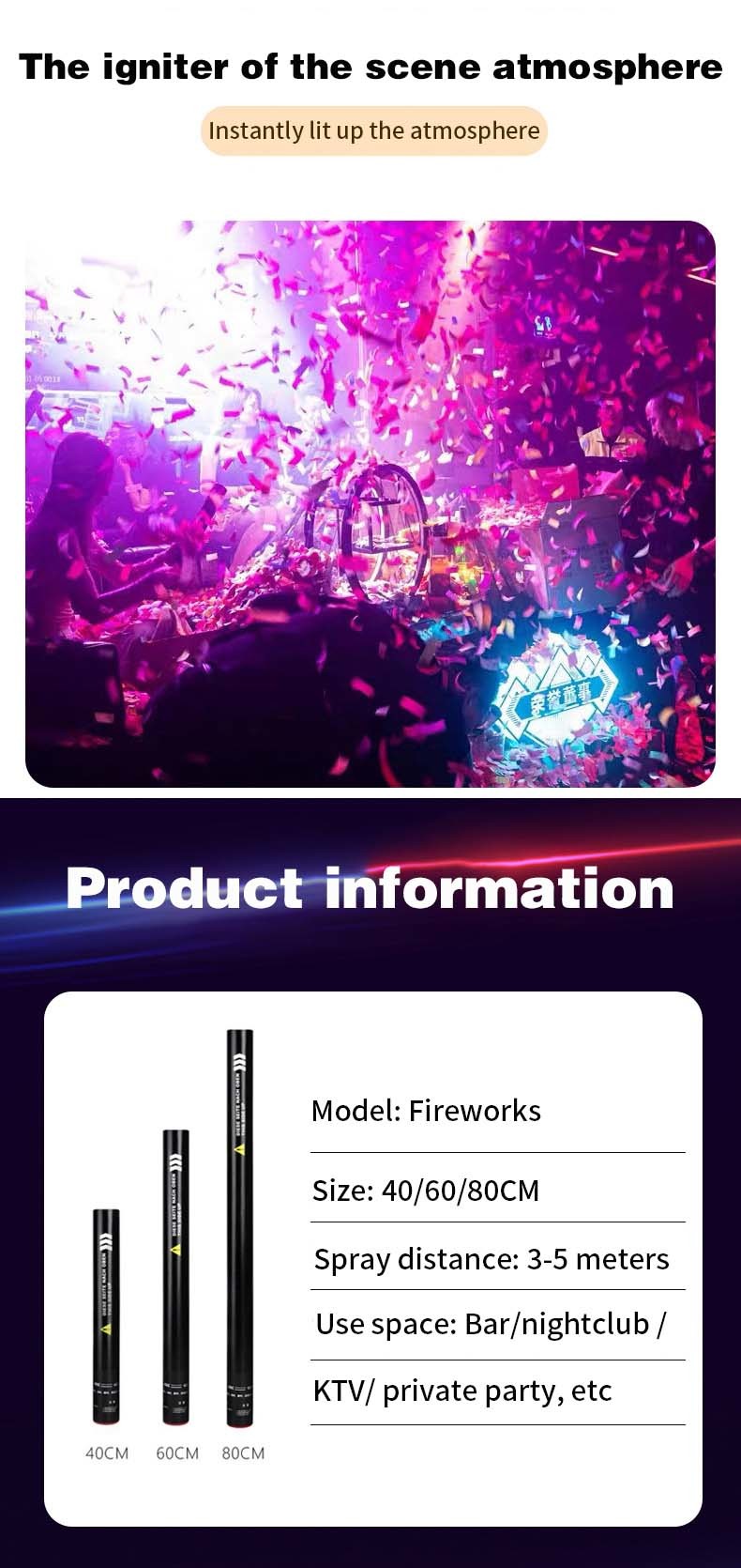 Electric Confetti Cannon Confetti Party Popper Compressed Air Factory