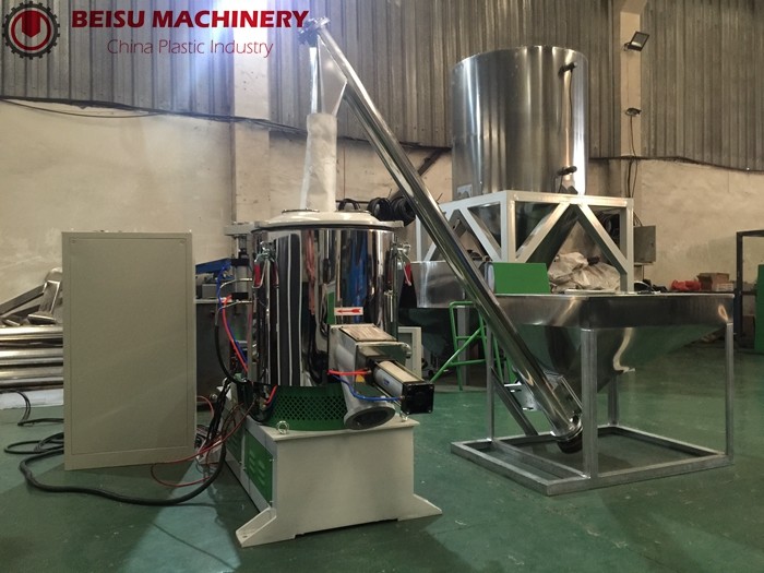 PVC / PE / PP Plastic Mixer Machine SHR-100L 650 / 1300rpm Main Shaft Speed