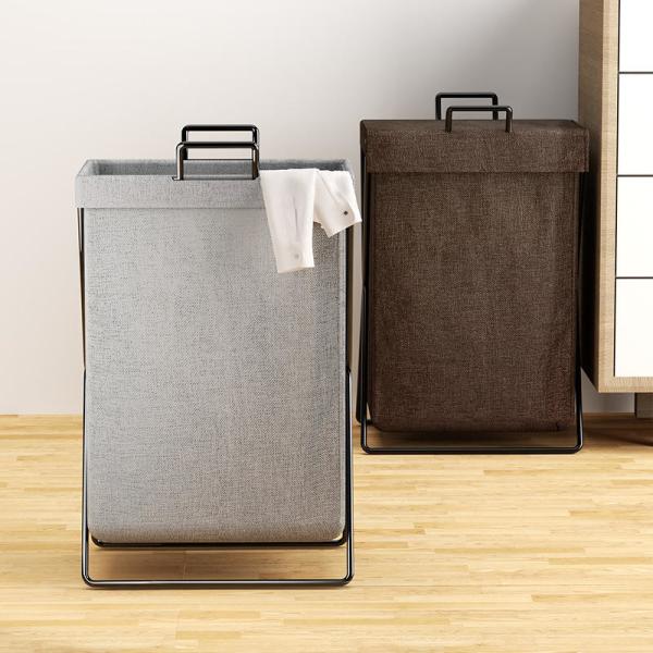 Quality Bathroom Large Folding 60l Dirty Clothes Hampers Light Steel Frame Oxford for sale