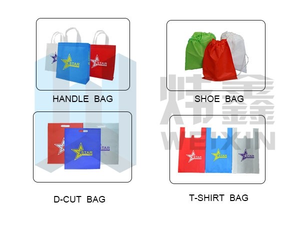 Flat Bag Non Woven Bag Making Machine / High Speed Fabric Making Machine