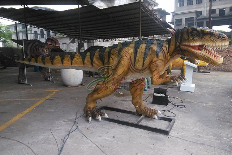 Simulation Brown Realistic Animatronic Dinosaur Products For Amusement Park
