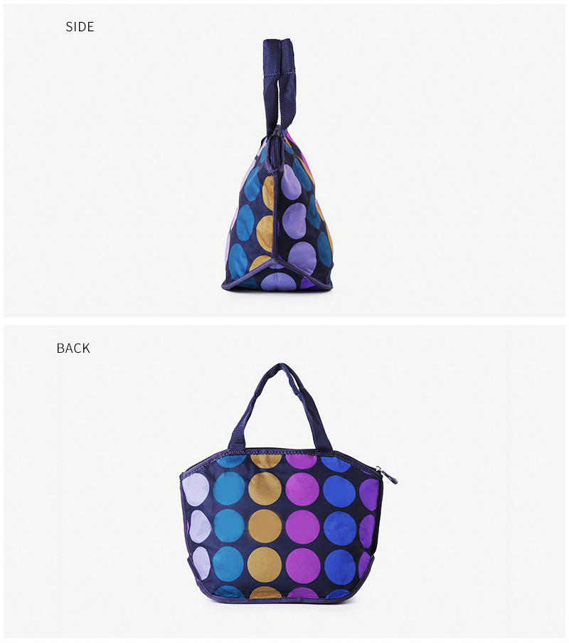 Aluminum Foil Lining Women Picnic Cooler Neoprene Lunch Bag