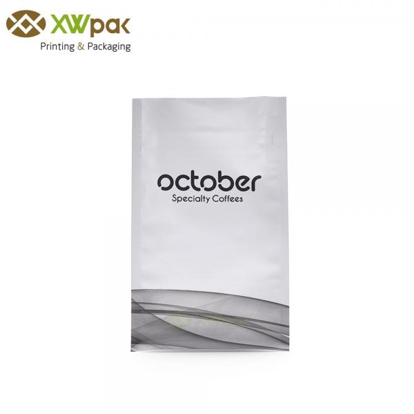 Quality Resealable Coffee Packing Bags With One Way Degassing Valve / Aluminum Foil Side Gusset Pouch for sale