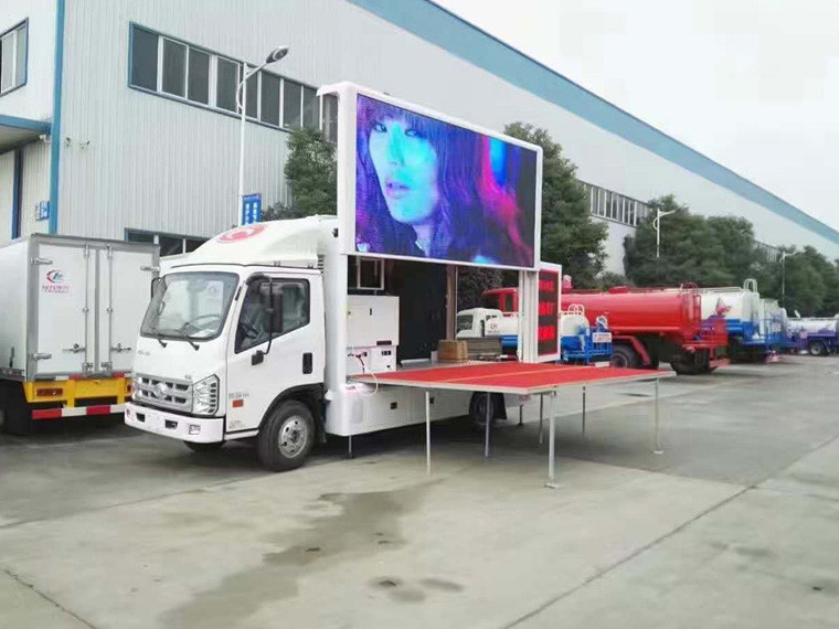 85Kw Engine Power SPV Special Purpose Vehicle Digital Billboard Truck Bed Lighting