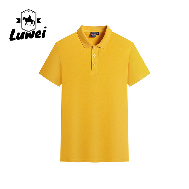 Embroidery Logo Mens Polo T Shirts Breasted Cardigan Lattice Polyester