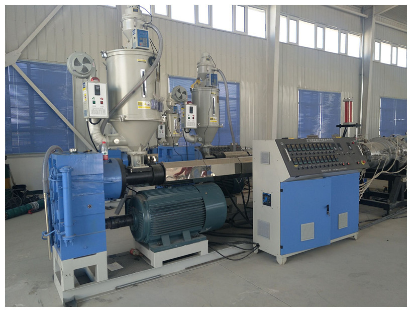 380V 50HZ Plastic Pipe Extrusion Line , Rigid PPR PP PE Pipe Making Machine