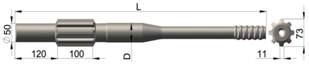 High Performance Furukawa HD709RP Shank Adapter for hydraulic and pleumatic rigs