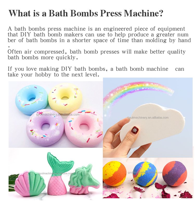 Auto Bath Bomb Press Machine for Making 2 Color Fizzy Bath Bombs in USA Market
