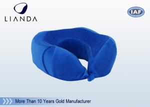 Buy cheap Blue Velboa Machine Washable + Elastic Carry Strap Travel Neck Pillow with Memory Foam product