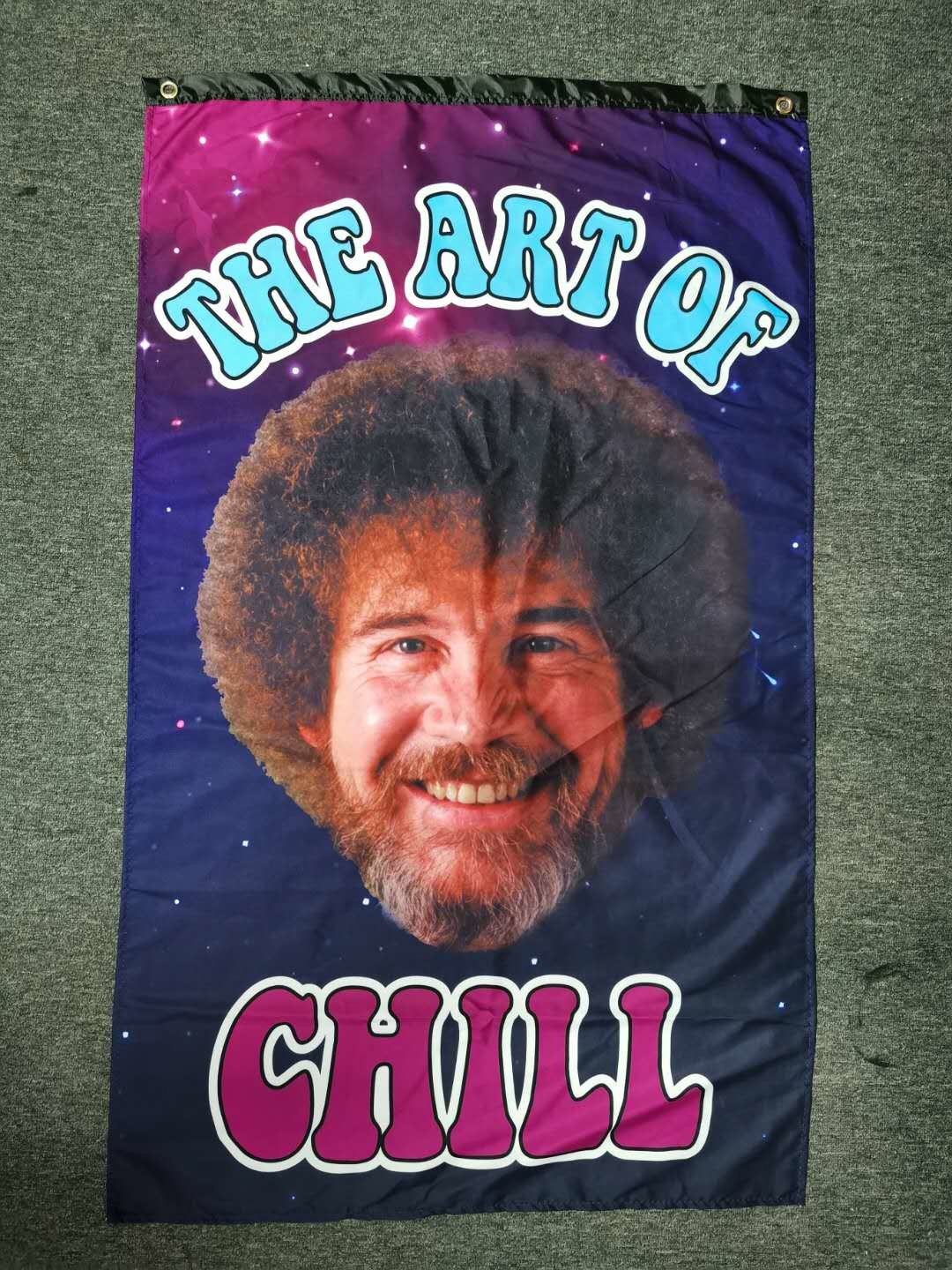 Customized Polyester Wall Banner 150*100cm Interior Digital Printing
