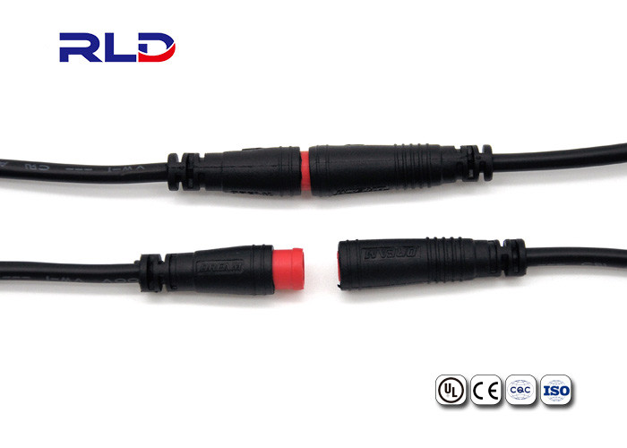 Electric BIKE 2A M8 IP65 2 Pin Waterproof Connector Plug Wire To Wire