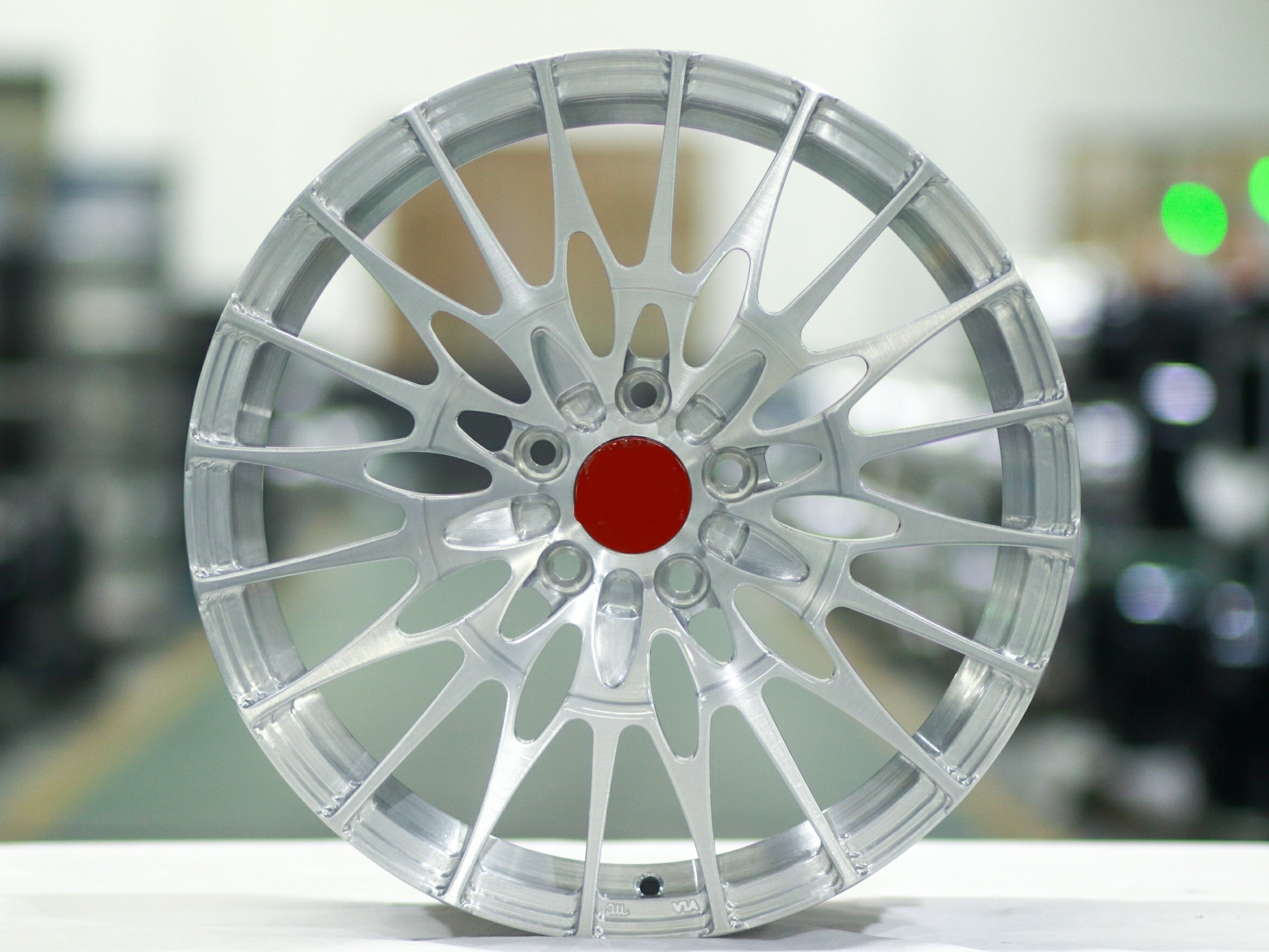 Custom forged 6061 aluminum alloy electroplate Chrome Slivery Brush Forged wheels rims