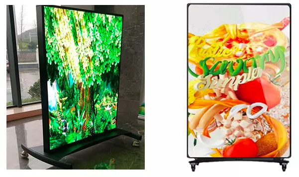 Full Color HD P2.5 Poster Led Display Indoor Portable Digital Mirror