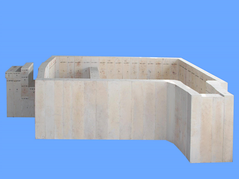 Electrocast Fused Cast AZS Refractory Kiln Fire Bricks for Glass Furnace at Lower