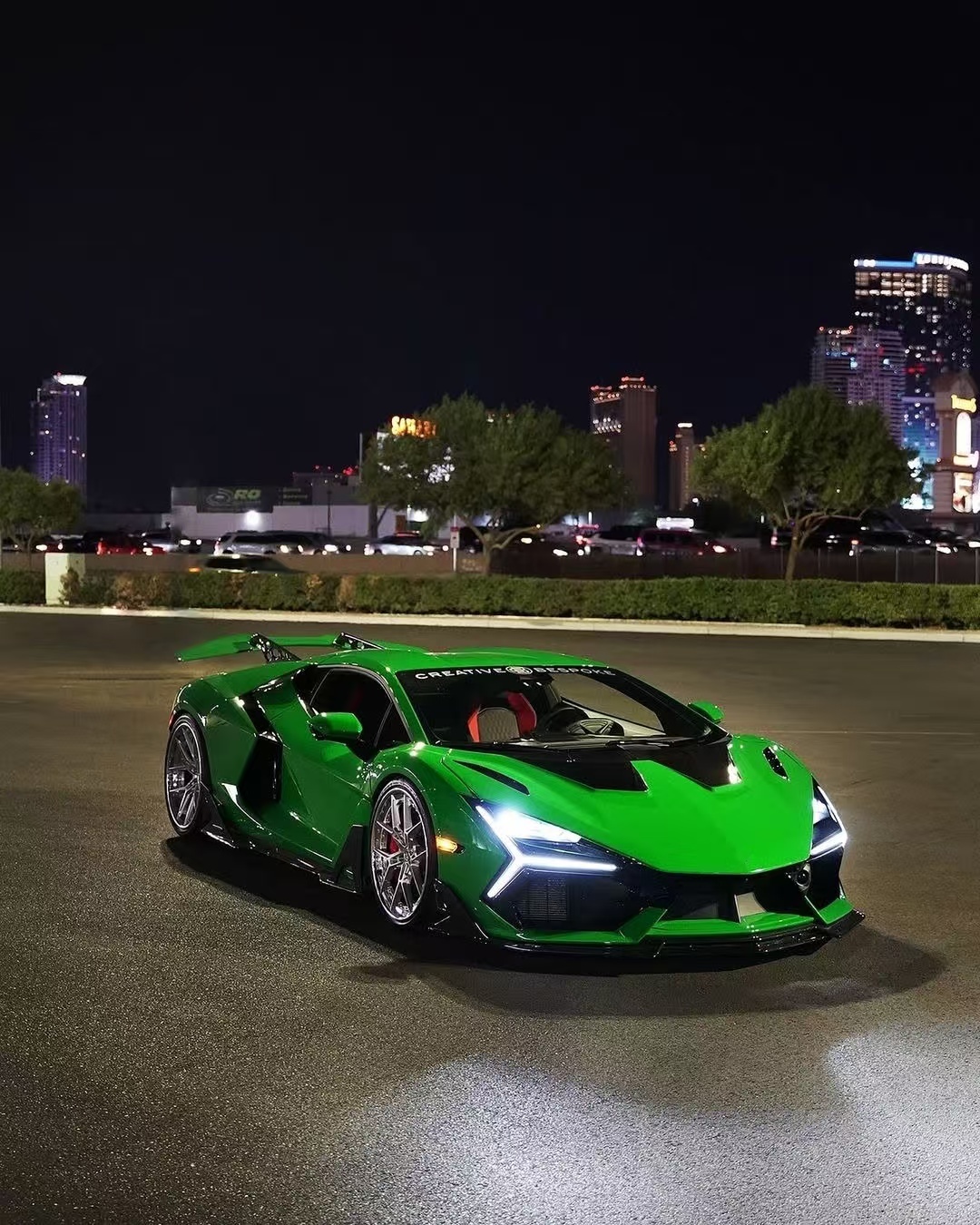 Lamborghini Revuelto Custom Body Kits Carbon Fiber DUKE Style Custom Front Diffuser
