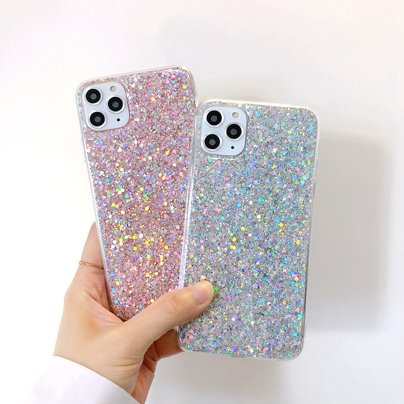 Luxury Glitter Mobile Cover , Scratch Proof Bling Phone Cases For Girls Women