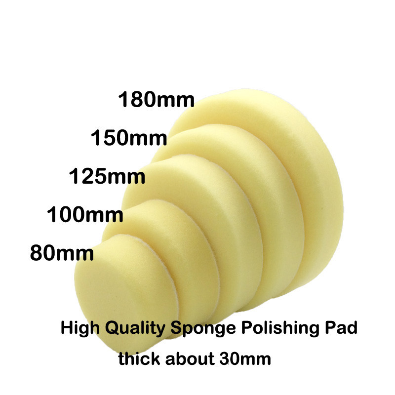 Medium 7 Inch Auto Polishing Pads Car Buffing Pads For Drill With Hook Loop