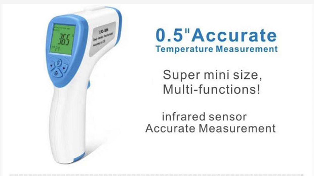 Infrared Electronnic Forehead Scan Thermometer Fo Home / Office