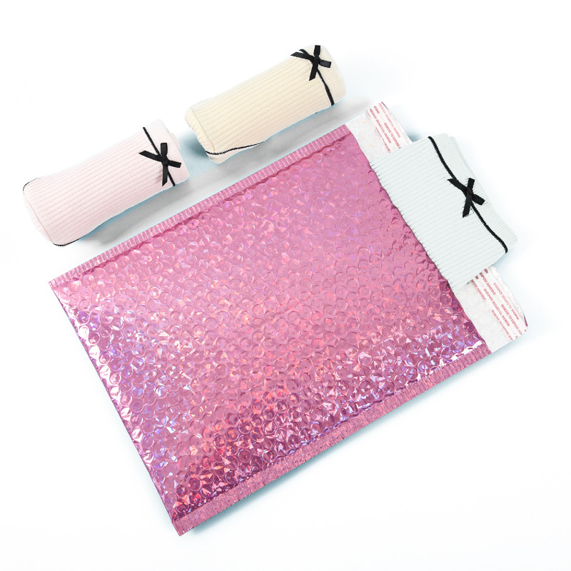 Custom Printed Bubble Envelope Mailing Bags Poly Holographic Bubble Mailers