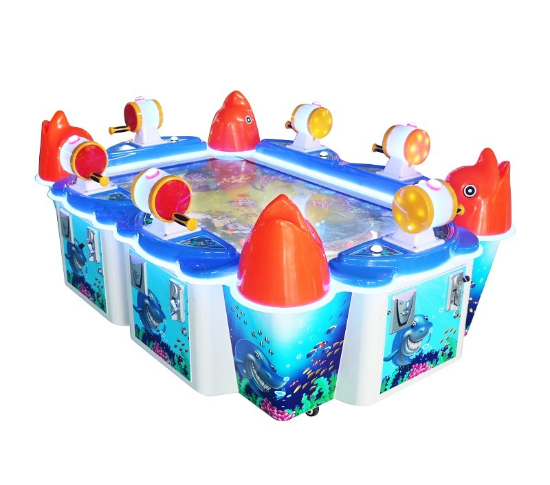 Simulator Fishing Game Machine for 6 Players Children Amusement 125*175*80cm