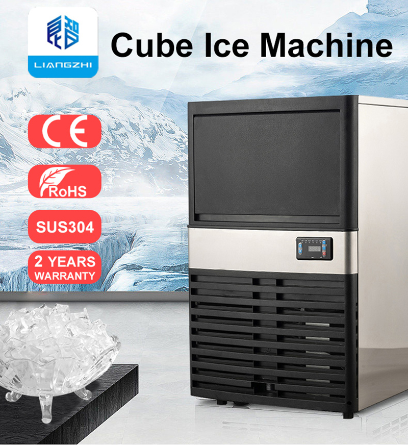 Food Shop 50kg Per Day LZ-120 Commercial Ice Maker Machine Home Ice Maker Cube Ice Maker