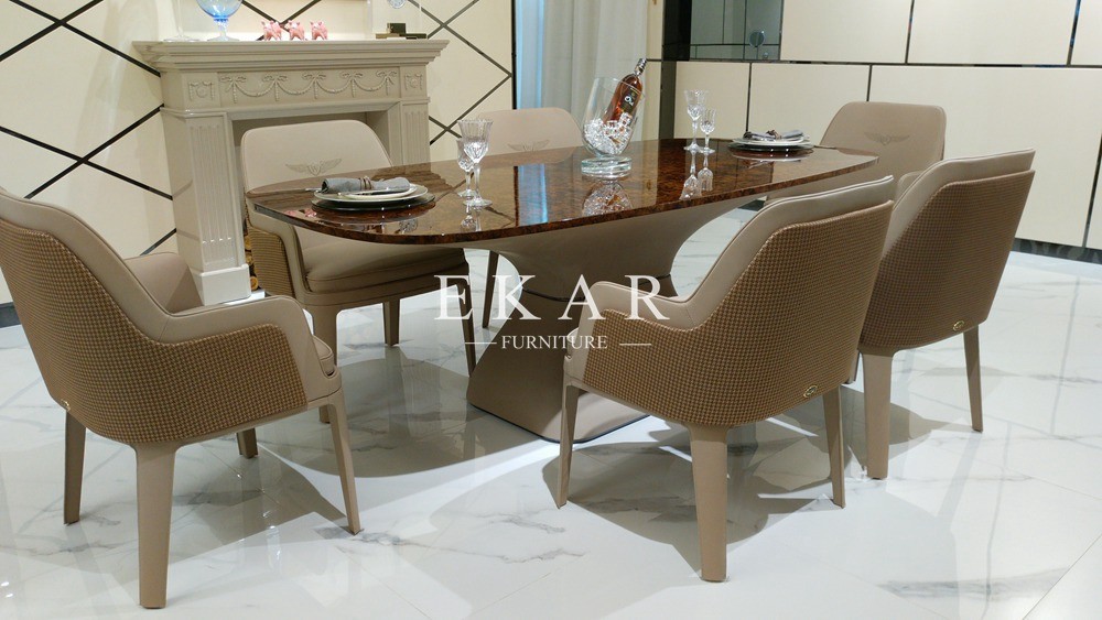 Popular Design of Furniture Store Granite Dining Table W001D1E