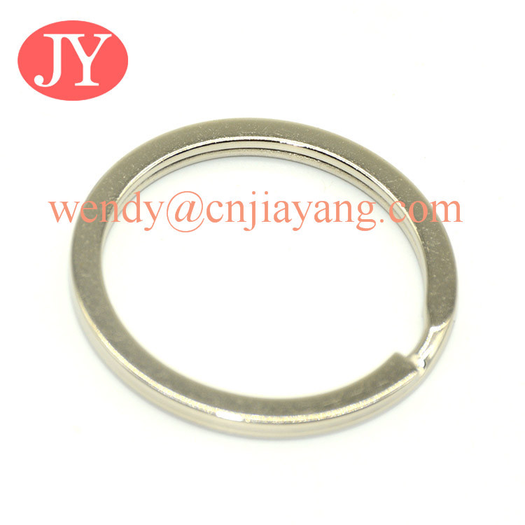jiayang nickle color high quality aperture key ring parts