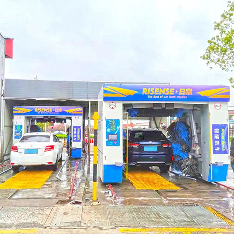 High Pressure Brush Washing Rollover Mobile Car Wash Machine Full Automatic