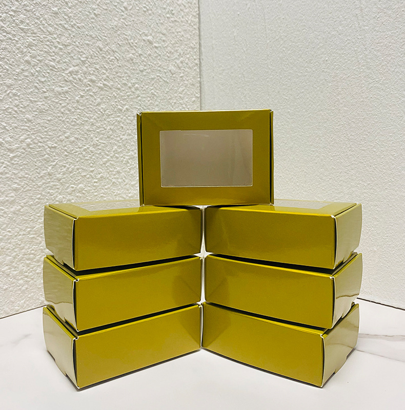 Shampoo Custom Logo Small Airplane Cosmetic Folding Paper Packaging Box with Clear Window