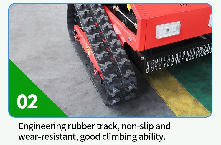 Upgraded Version Farm Lawn Mower 130kg Hand Free Crawler Walking