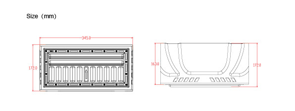 Asymmetric G6 IP66 200Watt IK10 Wall Mounted LED Lights