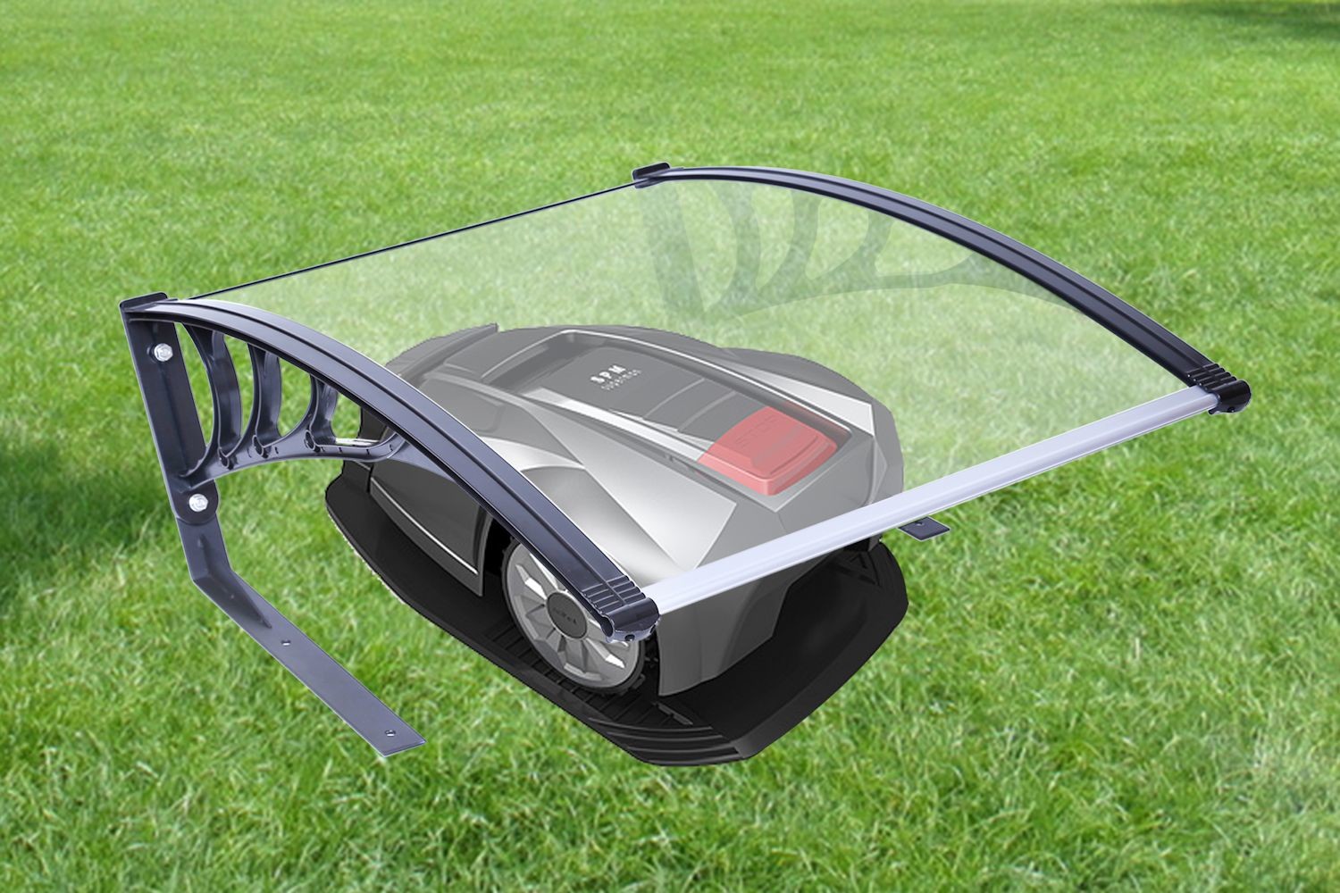 Stable Base PC Transparent 103cm Robot Mower Garage