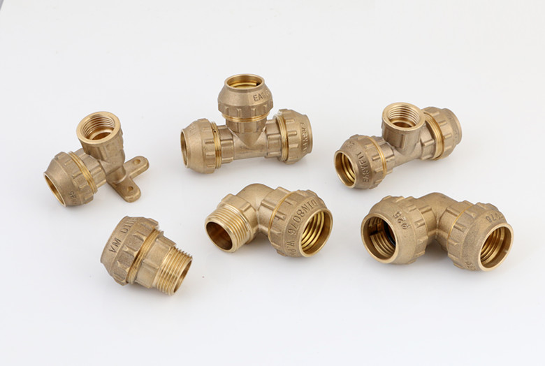 Good quality brass female elbow pe compression fittings for pe pipe