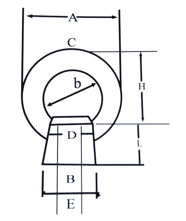 M6 - M64 Galvanized Forged Eye Nut Standard JIS 1169 Eye Nut