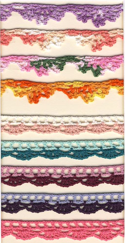 Long Vintage Cotton White Crochet Scallop Pattern Lace Trim DIY Embroidered Sewing Stretch