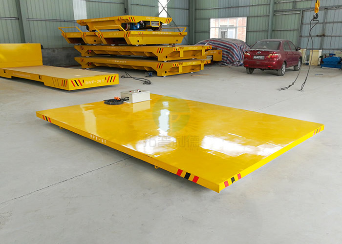 5t manpower rail transport platform cart for warehouse cargo material handling