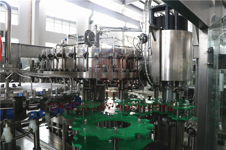 32 Head 10000BPH Beer Bottle Filling Machine , Glass Bottling Capping Machine