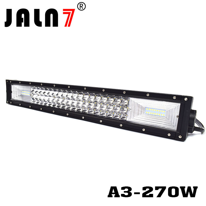LED Light Bar JALN7 270W 3Rows Combo Beam LED Driving Lamp Super Bright Off Road Lights LED Work Light Boat Jeep