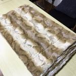 Custom Printed Sherpa Fake Fur Bedding Blanket , Brush Pv Fleece Blanket 200