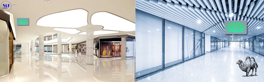 Factory Price High-Visibility Rechargeable LED Exit Sign Emergency Light for Shopping Malls Supermarkets Airports Offices Factories Hotels and Basements