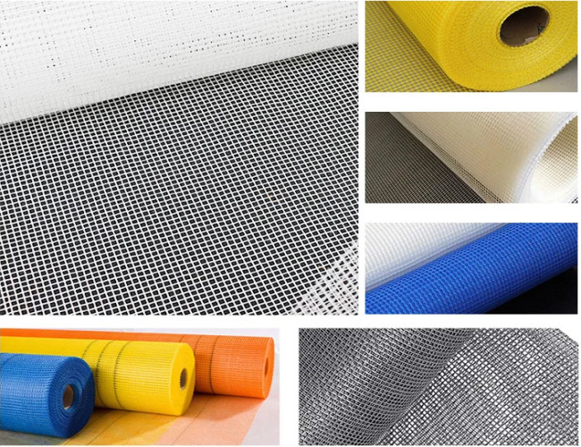White Fiberglass Woven Mesh Screen Metal Plaster Net For Wall Reinforced