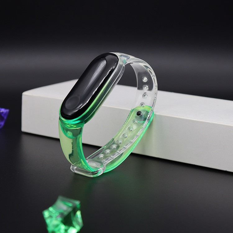Transparent 5 Gradient 5.9" TPU Silicone Wrist Watch 23mm Width