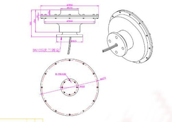 Carbon Steel Permanent Magnet Generator Coreless PMG 2kw 3KW 5KW Low 100Rpm