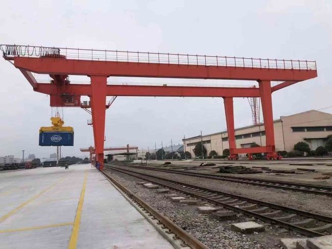 Heavy Duty Double Beam Rail Mounted RMG Gantry Crane 35ton 45ton 55ton
