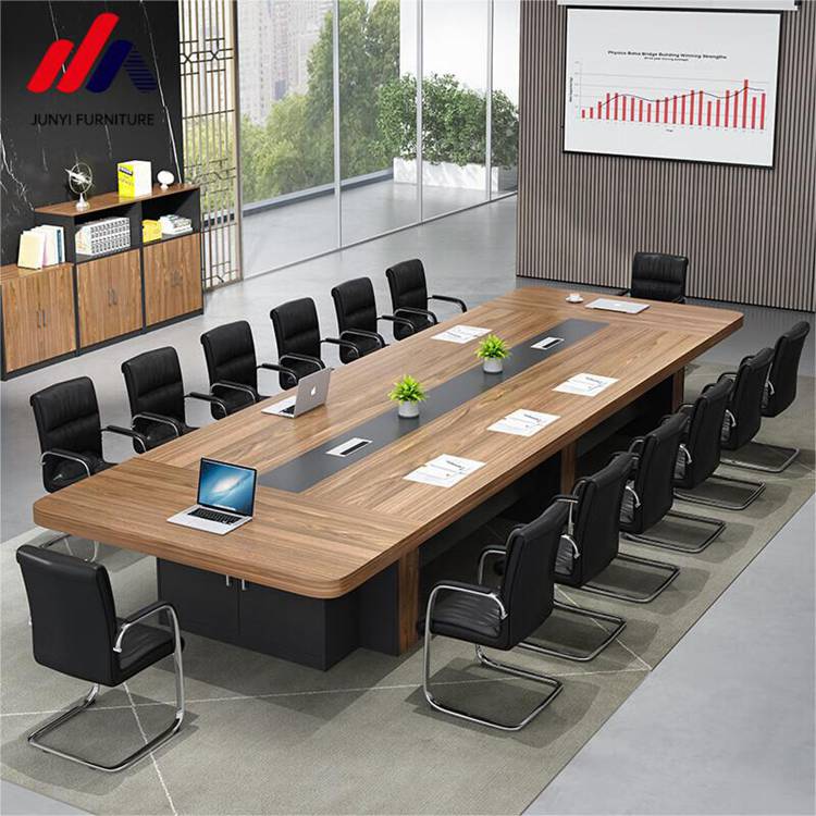 25mm Thickness Table Top Office Furniture Conference Long Table for Large Negotiation