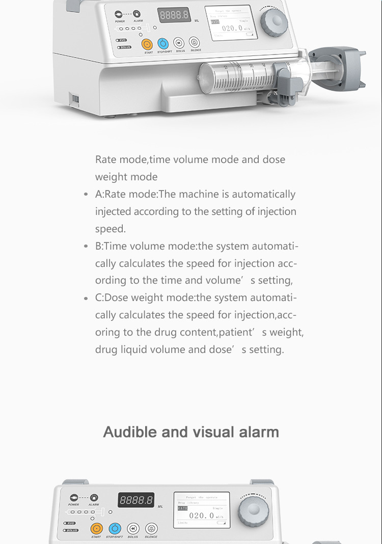 Support 5ml 10ml 20ml 50ml/60ml Electric Syringe Pump High Quality Medical cheap syringe pump