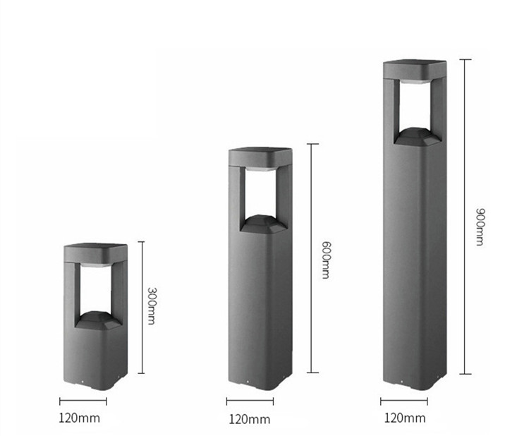 0.6M 0.9M Outdoor Lawn Lights Water Resistant Customized Color Easy Install