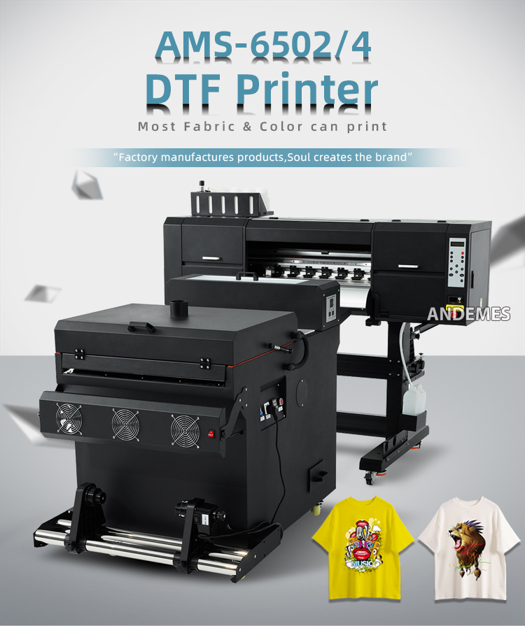 Dual XP600 i3200 24inch 60cm DTF Inkjet Printing Pet Film Printer Machine A3 33cm