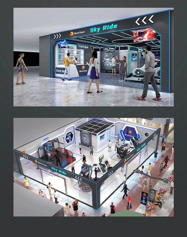 9d Vr Simulator Cinema Full Snese Virtual Game Flight Simulator Machine